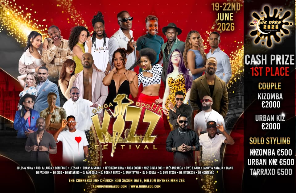 Ginga Boo UK Kizomba Festival & International UK Open Competition 2026