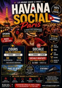 🇨🇺 HAVANA SOCIAL PARIS 🇨🇺 🔥 OPENING OFFICIEL 🔥 📅 Mardi 23 Juin 2026 By Salsa Paris Night