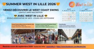 ☀️ Initiations + Soirées West Coast Swing – le Summer West in Lille 🤩