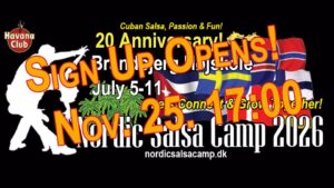Join the Nordic Salsa Camp 2026 for a Blast of 20 Anniversary Celebration!