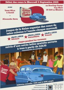 Juegos : Saison 2026-2027 Salsa Cubaine avec Yaset (Katell) ou Alexander