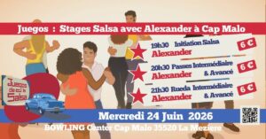 Juegos : Stages Salsa avec Alexander au Bowling Center Cap Malo