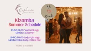 Kizomba – Summer Schedule