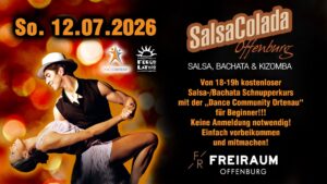 Kostenloser Salsa-Bachata Schnupperkurs für Beginner im FREIRAUM Offenburg