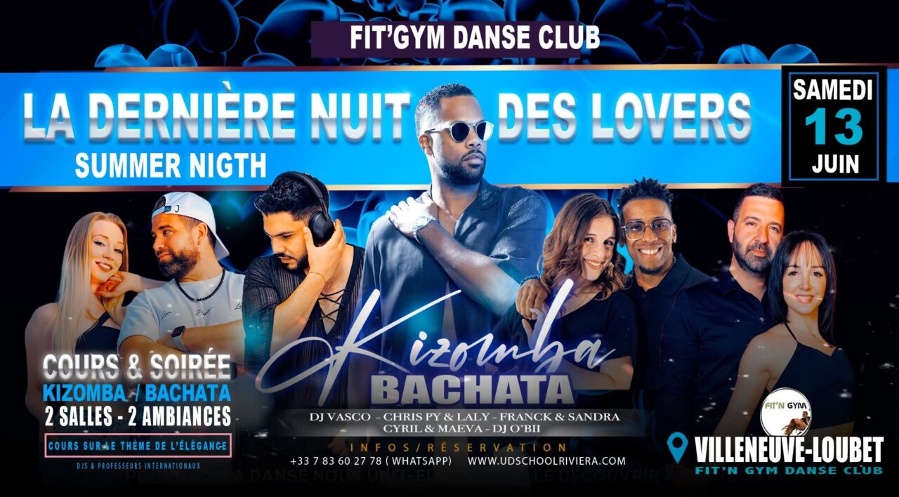 La dernière nuit des lovers Cours et soirée – Kizomba / Bachata