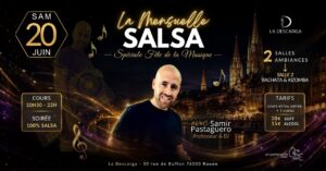 🔥 LA MENSUELLE 100% SALSA — SPÉCIALE FÊTE DE LA MUSIQUE à La Descarga (salle 2 bachata & kizomba)