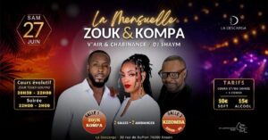 La Mensuelle Zouk & Kompa à La Descarga (avec une salle Kizomba)