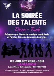 La Soirée des Talents – spécial Disco Funk !🎶