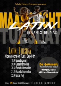 #LATIN TUESDAY MAASTRICHT FOOTBALL STADIUM BY JAMES THOMAS #NEW CLASSES SEPT. 8TH 2026 #DE GEUSSELT