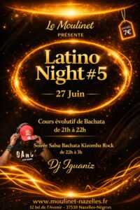 Latino night # avec DJ IGUANIZ : initiation bachata + soirée SBKR 7 €
