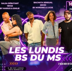 Les lundis Bachata Salsa du MS Club à Marseille par team Marius