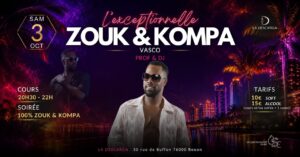 L&rsquo;exceptionnelle Zouk/Kompa d&rsquo;octobre à La Descarga