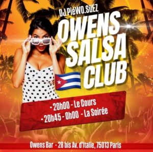 Lundi / Soirée Salsa / Bar Terrasse Owens