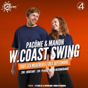 Mercredi– Cours de West Coast Swing à Mons en Baroeul avec Pacôme & Manon