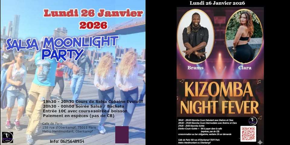 Moonlight Passion: Salsa, Bachata et Kizomba
