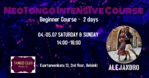 NEOTANGO INTENSIVE COURSE- BEGINNER COURSE 2 DAYS- HELSINKI