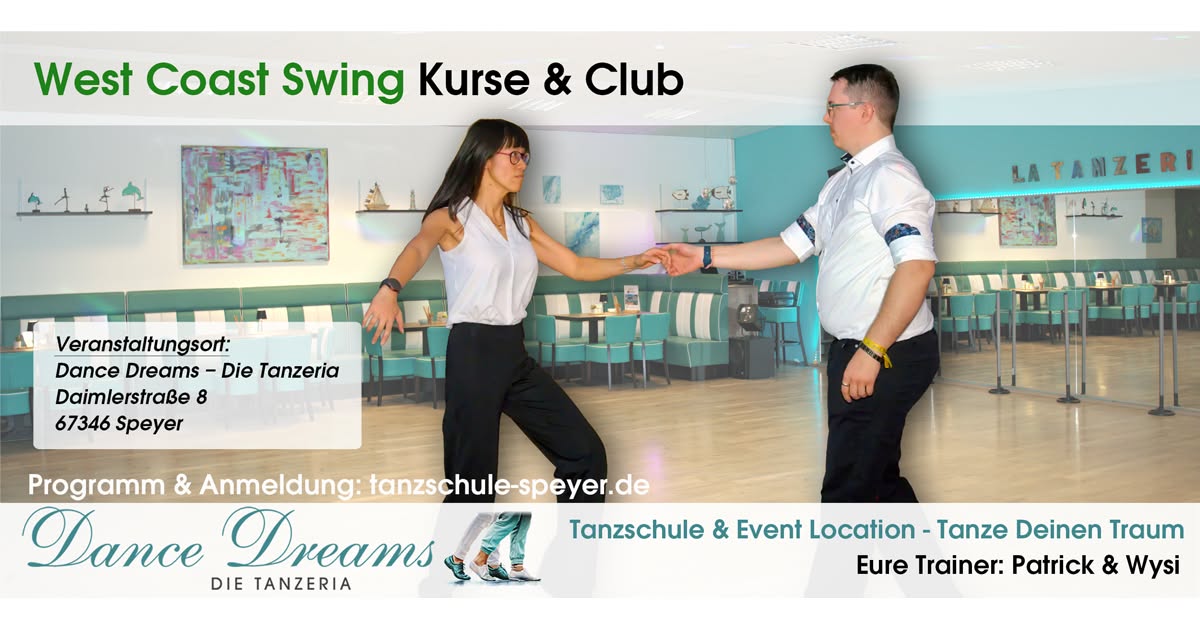 Neue West Coast Swing Tanzkurse für Anfänger & Fortgeschrittene in Speyer