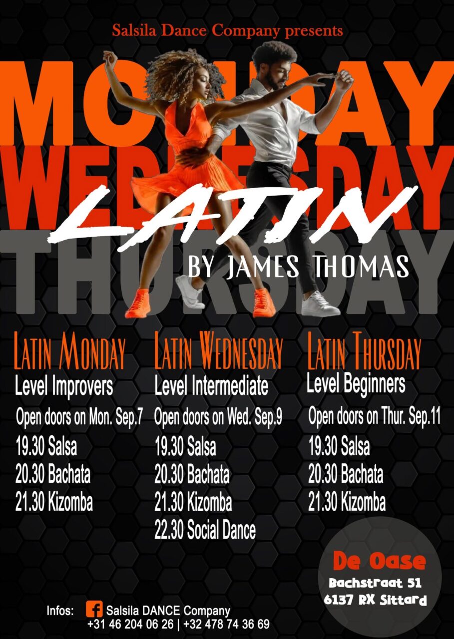 #New Classes in September 2026 #Latin Monday~Wednesday~Thrusday #De Oase Sittard