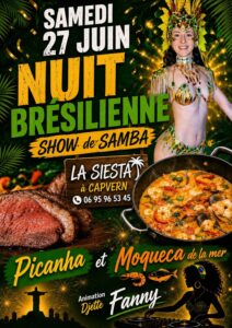 Nuit Brésilienne à La Siesta de Capvern