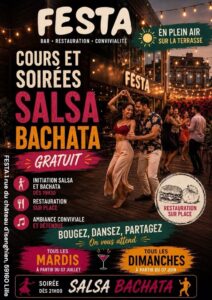 OPEN AIR • Cours & Soirées Salsa Bachata GRATUITES de l’été 🔥