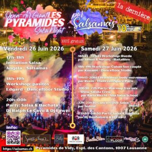 Open Air Géant – 2 jours aux Pyramides de Vidy avec Salsamas