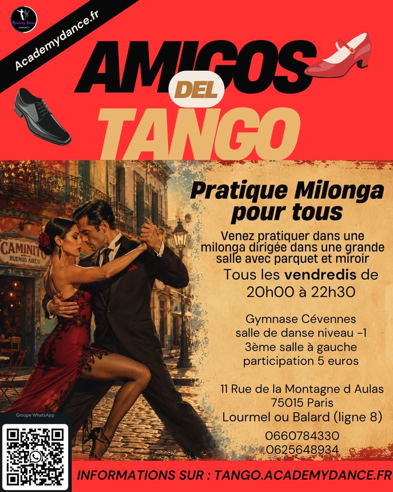 Pratique Milonga avec Amigo del Tango — Paris