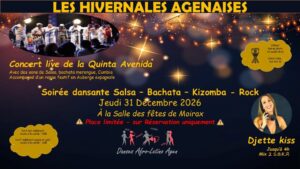 Préinscription : l&rsquo;asso DALA fait le réveillon – soirée Salsa bachata Kizomba Rock