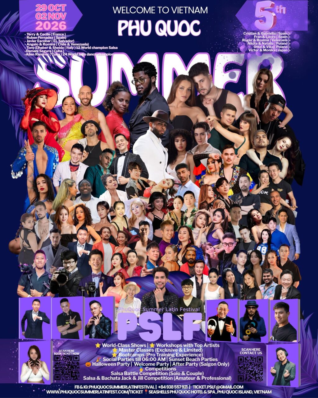 PSLF2026 Phu Quoc Summer Latin Festival, Vietnam 29 Oct – 02 Nov 2026 — Phu Quoc