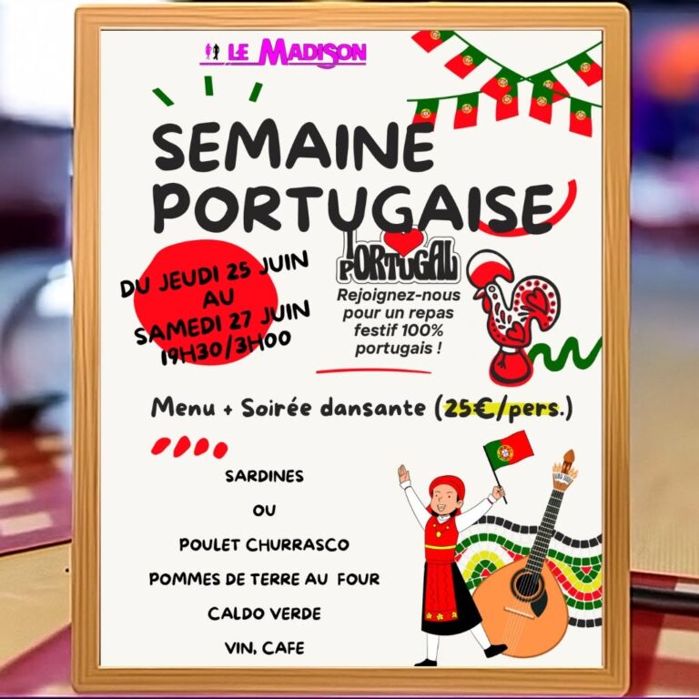 Repas de la semaine au Madison