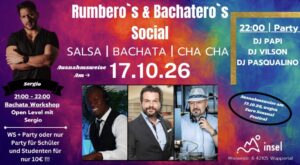 Rumbero&rsquo;s & Bachatero&rsquo;s Social – october edition