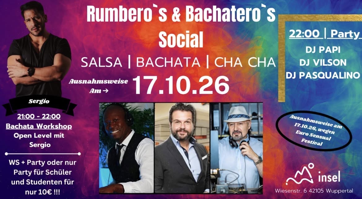 Rumbero&rsquo;s & Bachatero&rsquo;s Social – october edition
