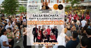 Salsa a bachata open air v River Rink Karlín – s KONCERTEM 🪇