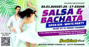 Salsa & Bachata Open Air ★ White Party mit Workshop