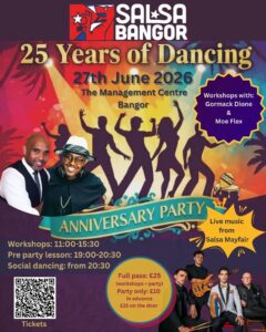 Salsa Bangor 25th Anniversary Workshops & Party
