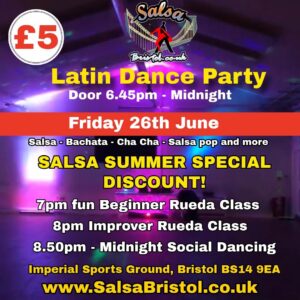 Salsa Bristol’s 50% off Latin Dance Party!