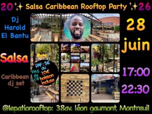 SALSA CARiBBEAN ROOFTOP PARTY – SAiSON 2026 !!!