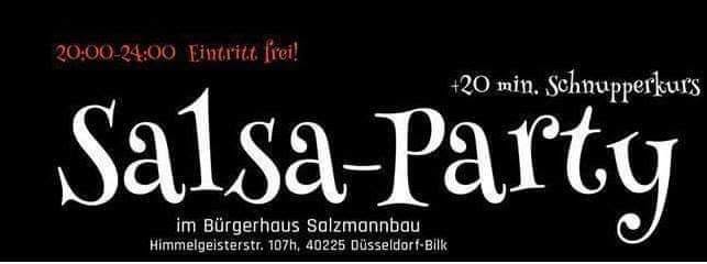 Salsa – Kizomba & Bachata Party im Bürgerhaus Salzmannbau Bilk mit Workshop