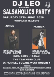 SALSAHOLICS PARTY WITH JORGE & PATRICK