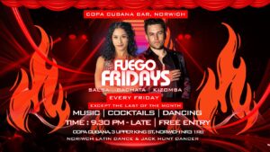 🔥 SBK Fuego Fridays at Copa Cubana (Upstairs) – Free Salsa • Bachata • Kizomba Social 🔥