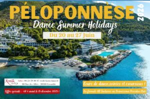 🏖️🌅 Séjour Danse & Vacances au Péloponnèse – Du 20 au 27 juin 2026💃🕺