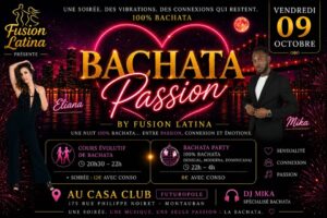 Soirée 100% Bachata Passion By Fusion Latina au Casa Club