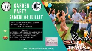 Soirée au Chalet de la Pépinière le samedi 04 juillet