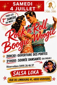 Soirée dansante 100% Rock’n Roll & Boogie-Woogie 💃🕺🏻