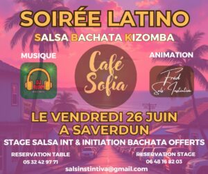 SOIREE LATINO SBK & STAGE OFFERT