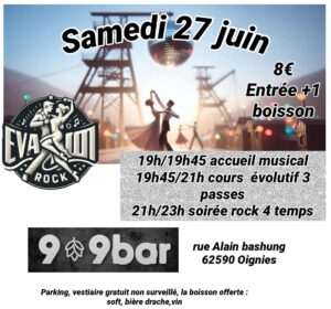 Soiree rock 4 temps et cours au 9-9bar