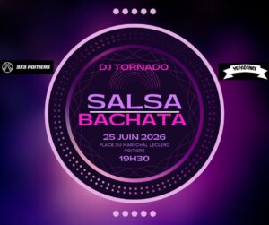 Soirée Salsa Bachata en plein air – DJ Tornado