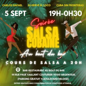Soirée salsa cubaine « Au bout du bar »