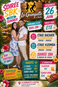 Soirée SBK – Édition SUMMER 🌞 La Guinguette à Hector avec Audrey & Florian