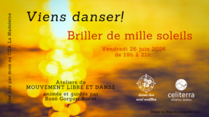 Soirées et ateliers « Viens danser! » – Mouvement libre et dansé