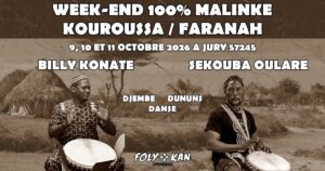 STAGE 100 % MALINKE Avec BILLY KONATE et SEKOUBA OULARE, DJEMBE – DUNUNS – DANSE